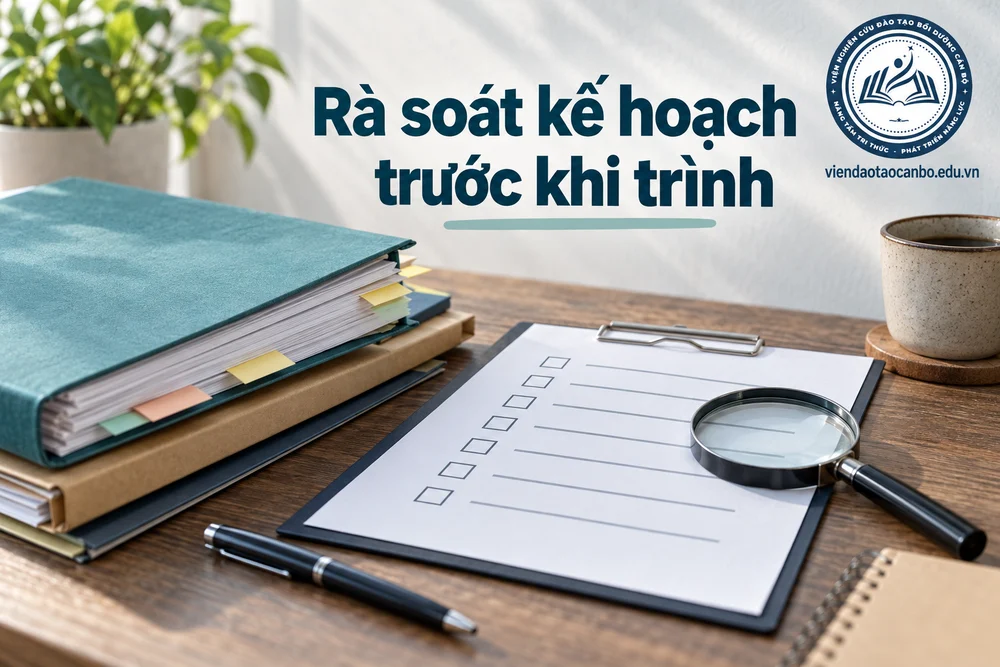 Rà soát kế hoạch trước khi trình trong bài Rà soát kế hoạch lựa chọn nhà thầu: 35 điểm cần kiểm tra trước khi ký
