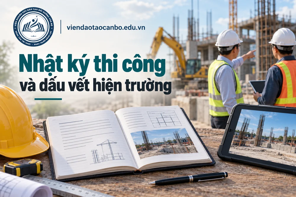 Nhật ký thi công và dấu vết hiện trường