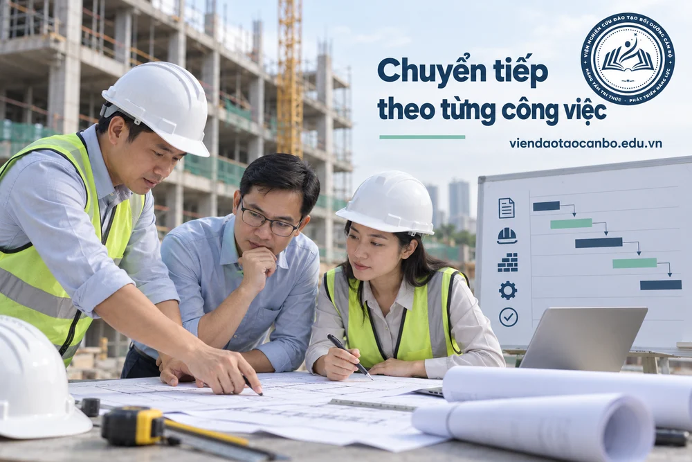 Chuyển tiếp theo từng công việc