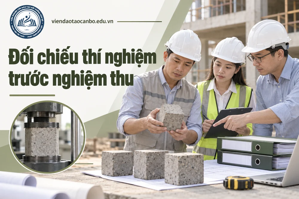 Đối chiếu thí nghiệm trước nghiệm thu