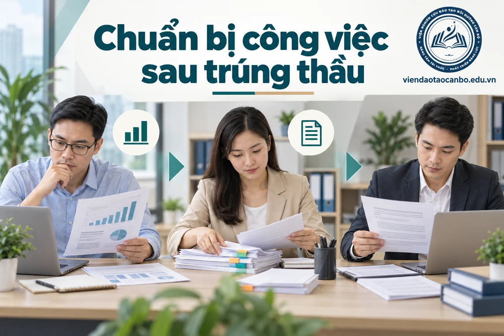 Chuẩn bị công việc sau trúng thầu