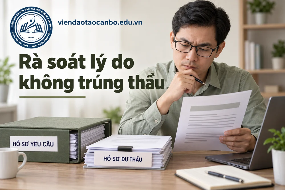 Rà soát lý do không trúng thầu