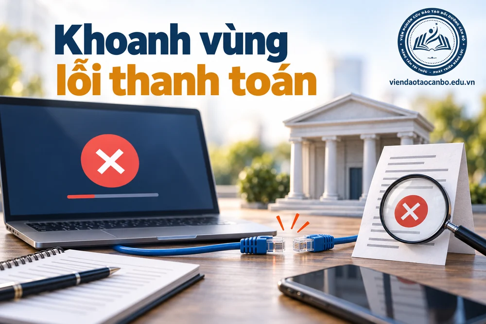 Khoanh vùng lỗi thanh toán trong bài Thanh toán chi phí đấu thầu qua mạng không thành công: nguyên nhân và cách đối soát