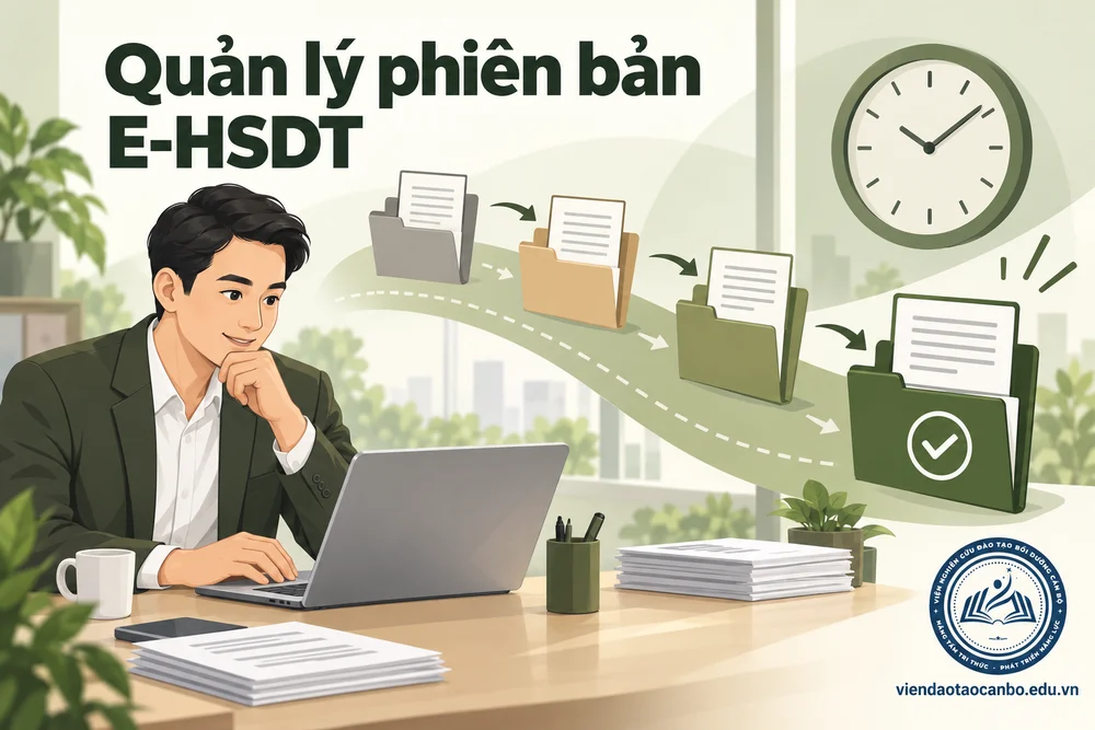 Quản lý phiên bản E-HSDT trong bài Cách sửa đổi, rút và nộp lại E-HSDT trước thời điểm đóng thầu
