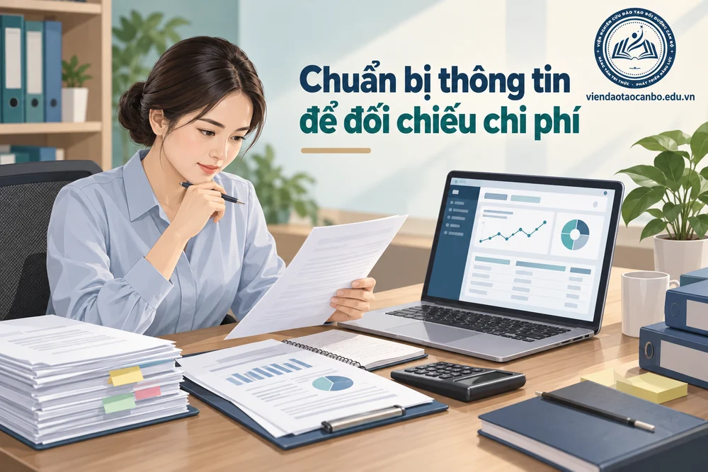 Chuẩn bị thông tin để đối chiếu chi phí