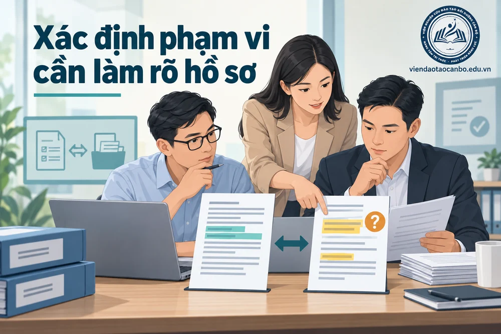 Xác định phạm vi cần làm rõ hồ sơ