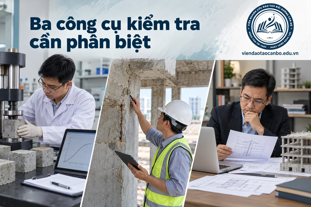 Ba công cụ kiểm tra cần phân biệt