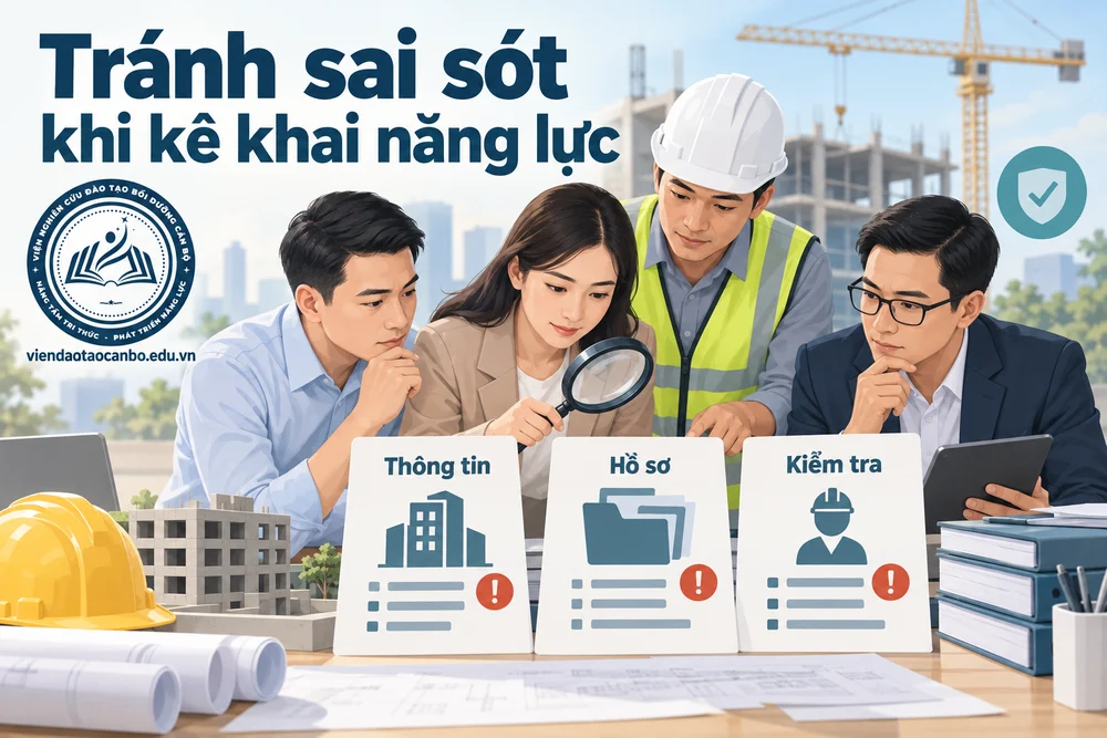 Tránh sai sót khi kê khai năng lực