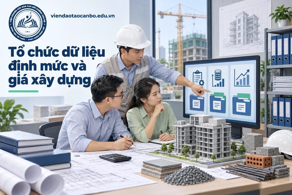 Tổ chức dữ liệu định mức và giá xây dựng