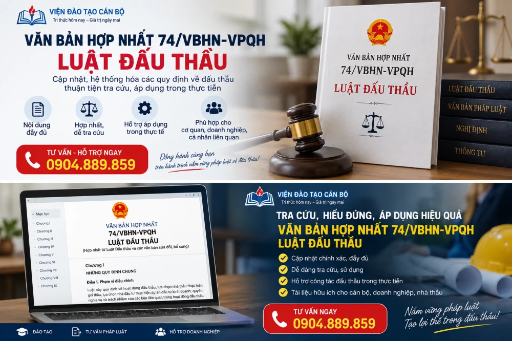 Cách sử dụng Văn bản hợp nhất Luật Đấu thầu để không viện dẫn nhầm quy định cũ