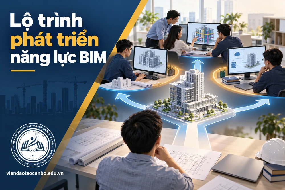 Lộ trình phát triển năng lực BIM trong bài Lộ Trình Nghề Nghiệp BIM: Từ BIM Modeler Đến BIM Coordinator Và BIM Manager
