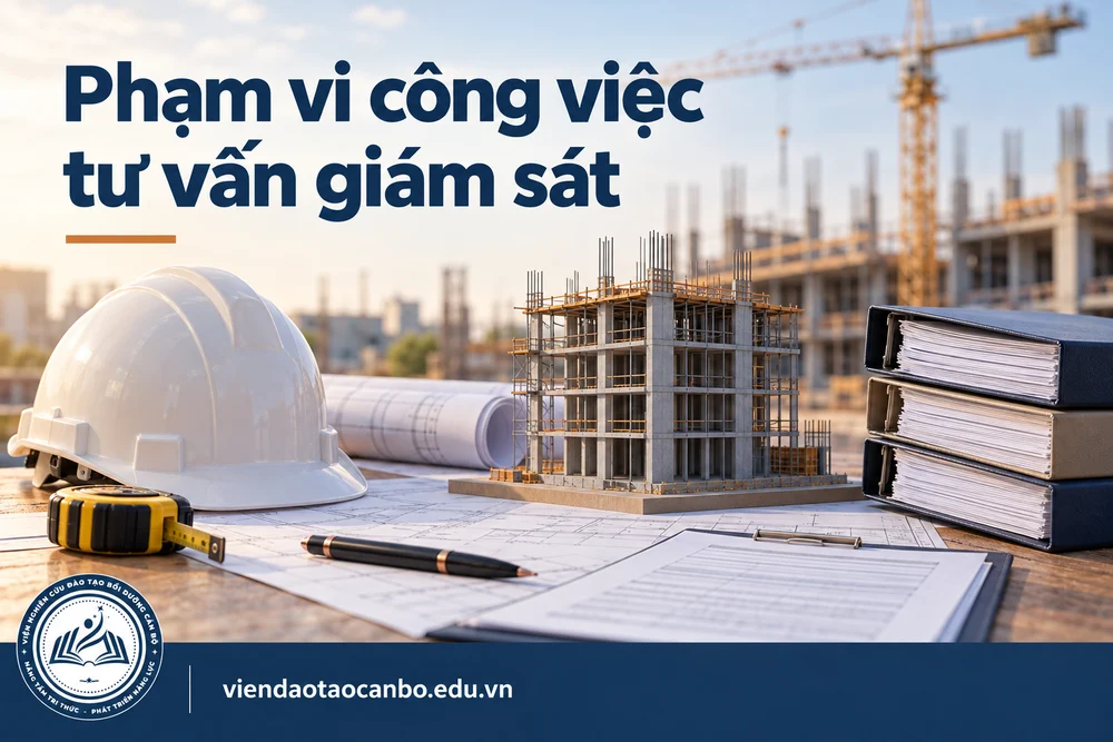 Phạm vi công việc tư vấn giám sát trong bài tư vấn giám sát thi công phải kiểm tra những gì theo Nghị định 207?