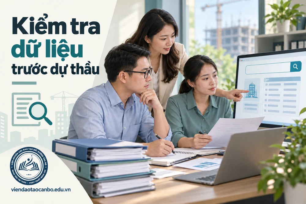 Kiểm tra dữ liệu trước dự thầu