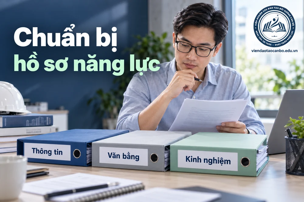Các nhóm tài liệu trong hồ sơ năng lực quản lý dự án
