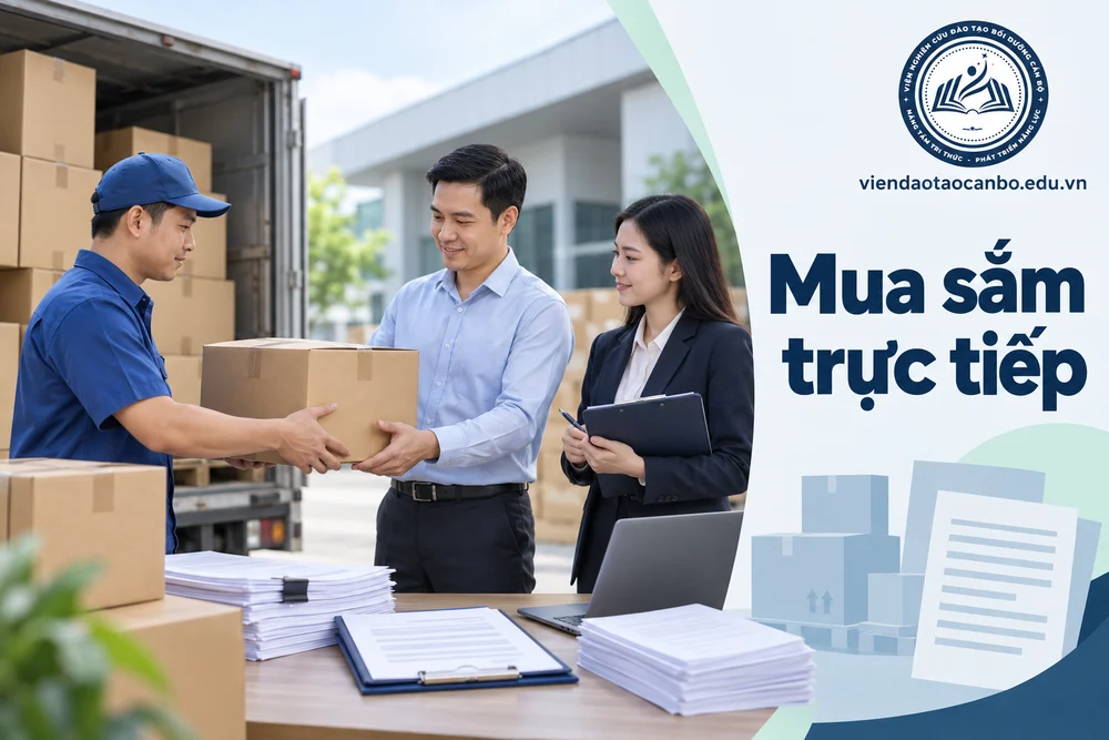 Mua sắm trực tiếp trong bài mua sắm trực tiếp là gì? Điều kiện, quy trình và 16 tình huống theo Luật Đấu thầu