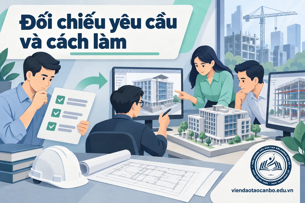 Đối chiếu yêu cầu và cách làm
