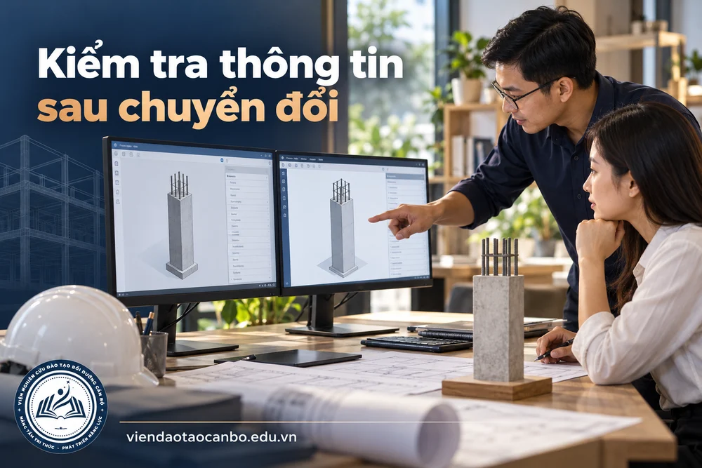 Kiểm tra thông tin sau chuyển đổi