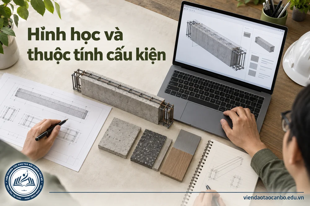 Hình học và thuộc tính cấu kiện