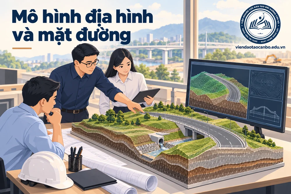 Mô hình địa hình và mặt đường