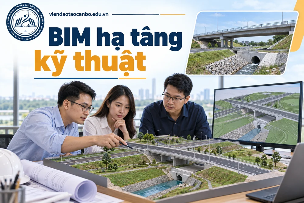 BIM hạ tầng kỹ thuật và công trình giao thông: yêu cầu mô hình địa hình, đường, thoát nước, cầu theo QĐ 347