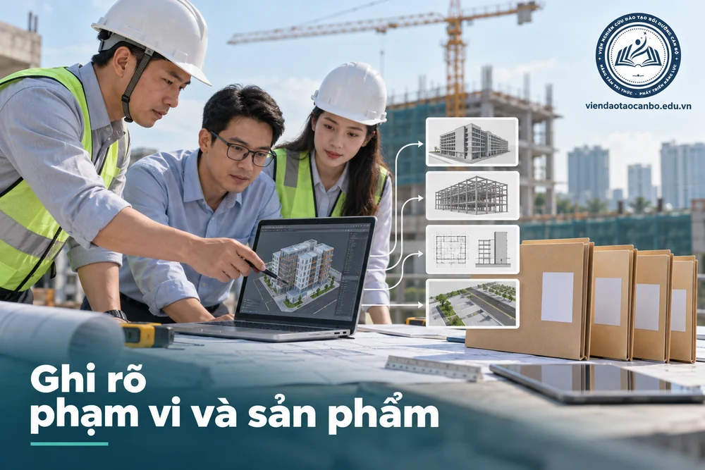 Ghi rõ phạm vi và sản phẩm