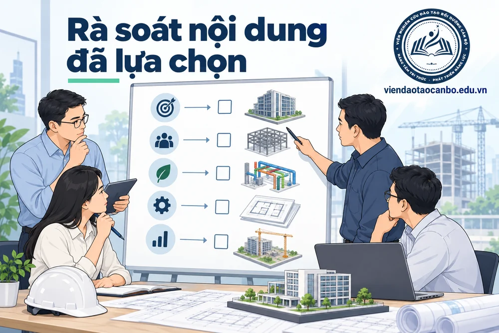 Rà soát nội dung đã lựa chọn