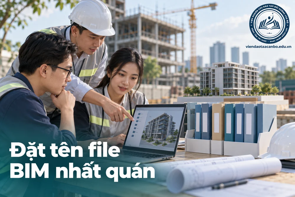 Quy tắc đặt tên file BIM: cách đặt tên tệp, thư mục và đối tượng mô hình theo Hướng dẫn chung QĐ 348/QĐ-BXD