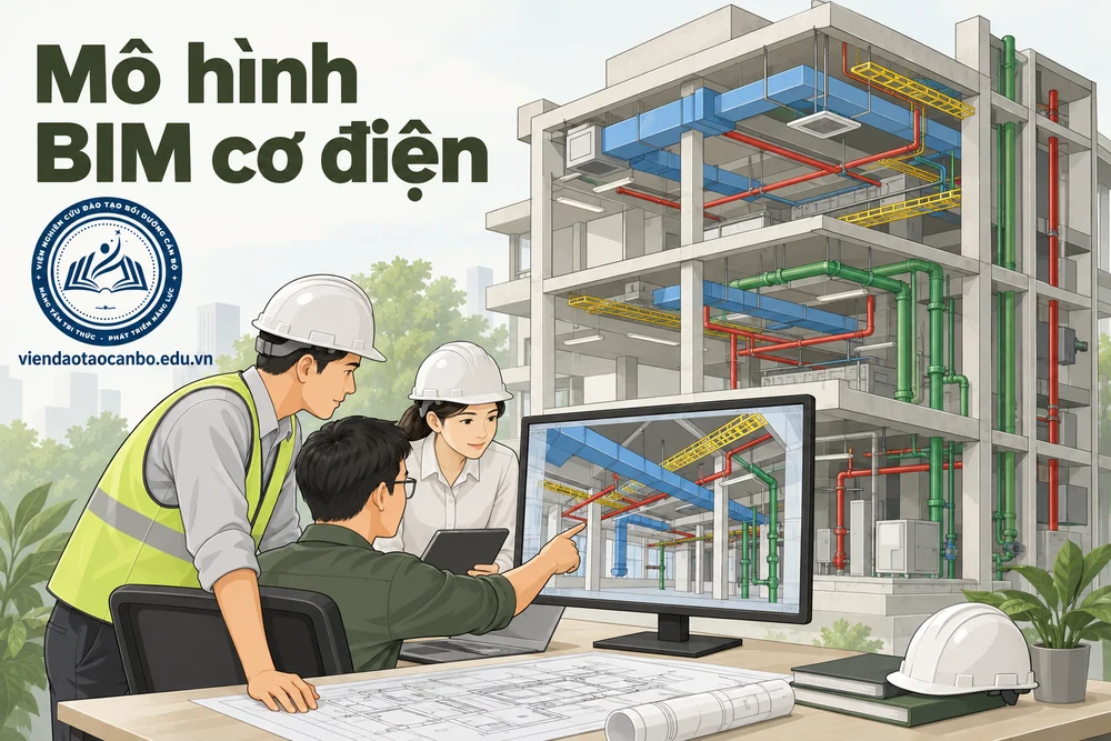 BIM MEP là gì? Yêu cầu mô hình cơ điện theo giai đoạn, dung sai phối hợp, mã màu hệ thống theo QĐ 347/QĐ-BXD