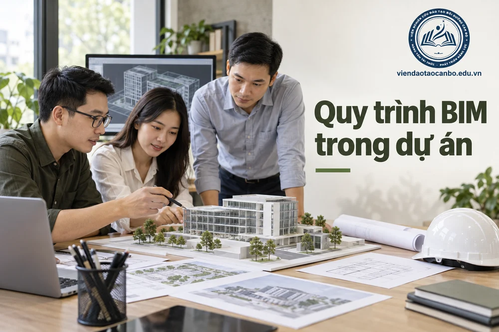 Quy trình BIM trong dự án đầu tư xây dựng: 6 bước áp dụng theo Hướng dẫn chung QĐ 348, từ chuẩn bị đến lưu trữ
