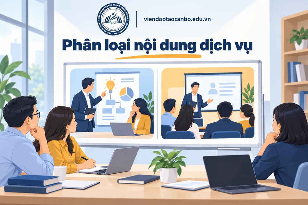 Phân loại nội dung dịch vụ