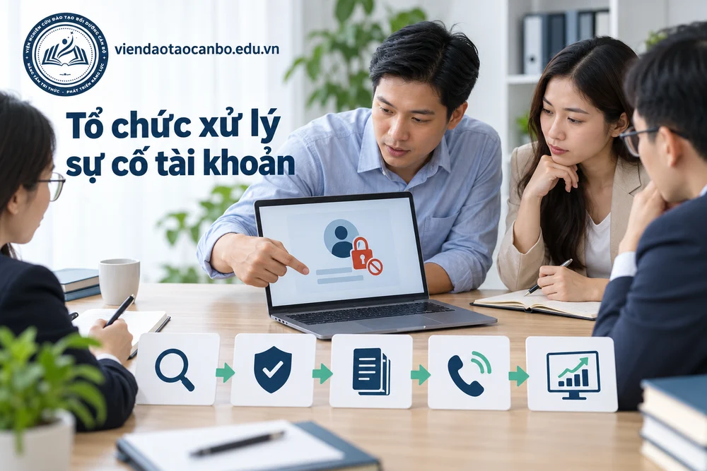 Tổ chức xử lý sự cố tài khoản