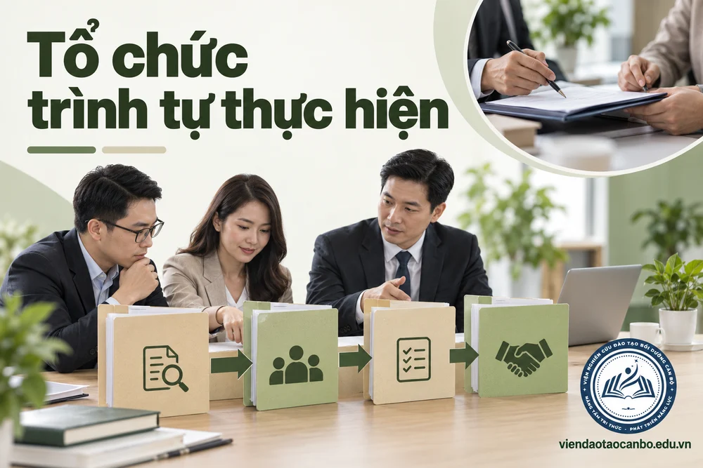 Tổ chức trình tự thực hiện