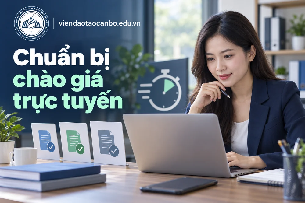 Chuẩn bị chào giá trực tuyến