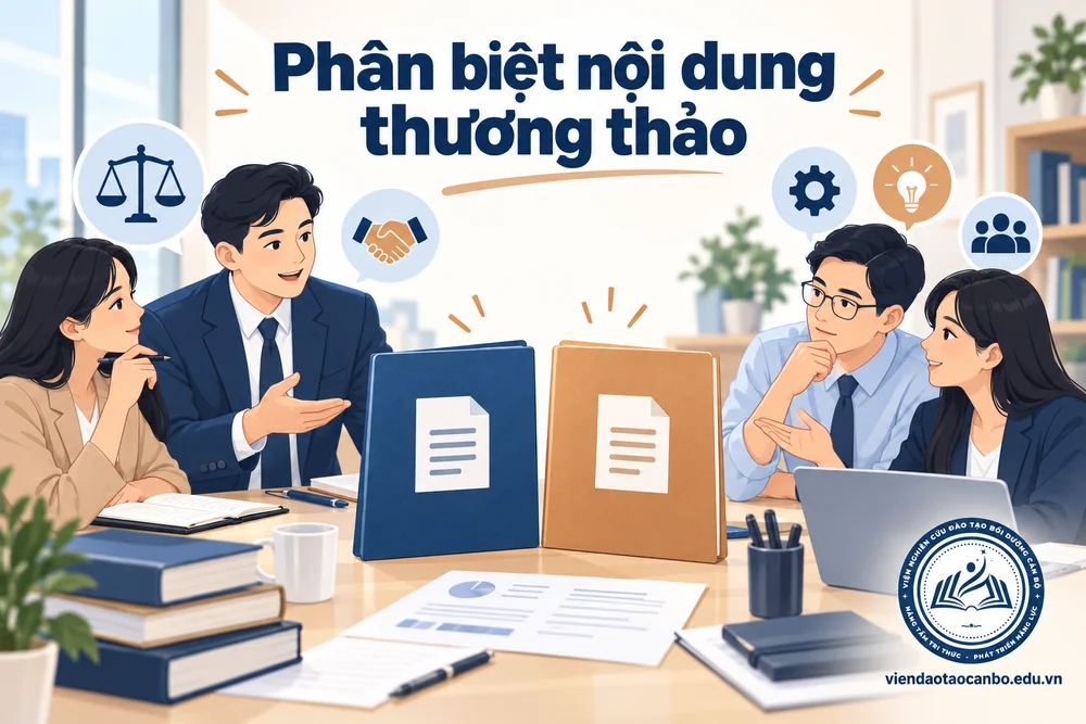 Phân biệt nội dung thương thảo