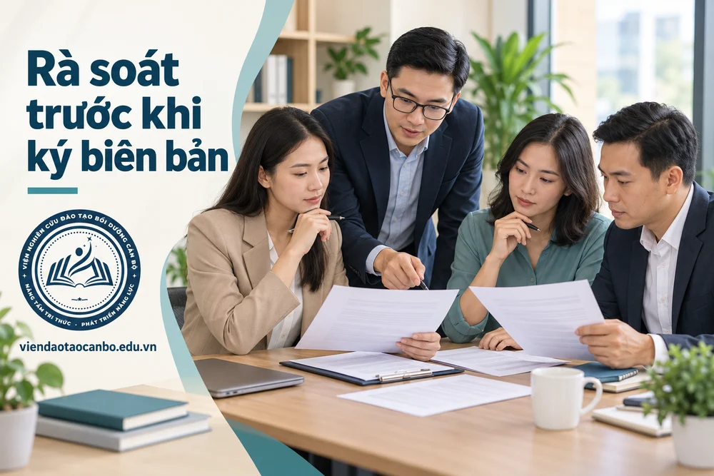Rà soát trước khi ký biên bản