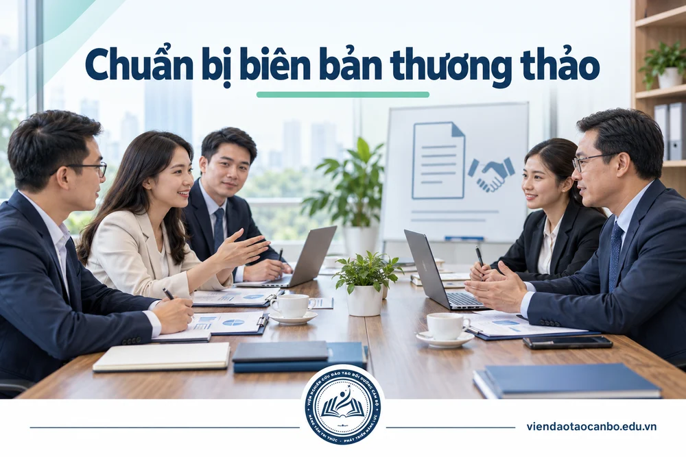 Chuẩn bị biên bản thương thảo