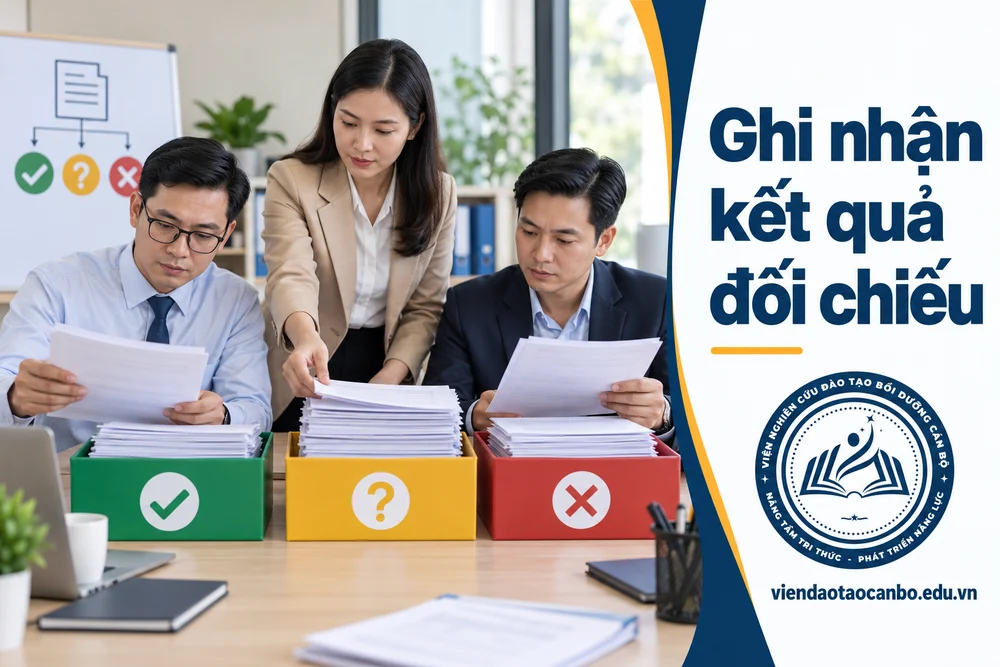 Ghi nhận kết quả đối chiếu