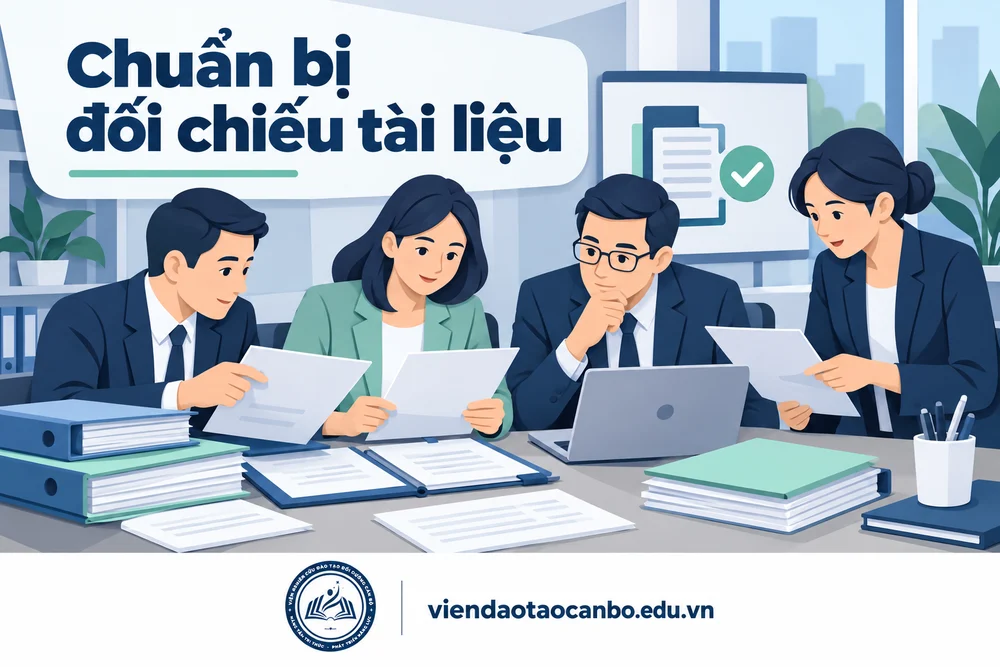 Chuẩn bị đối chiếu tài liệu
