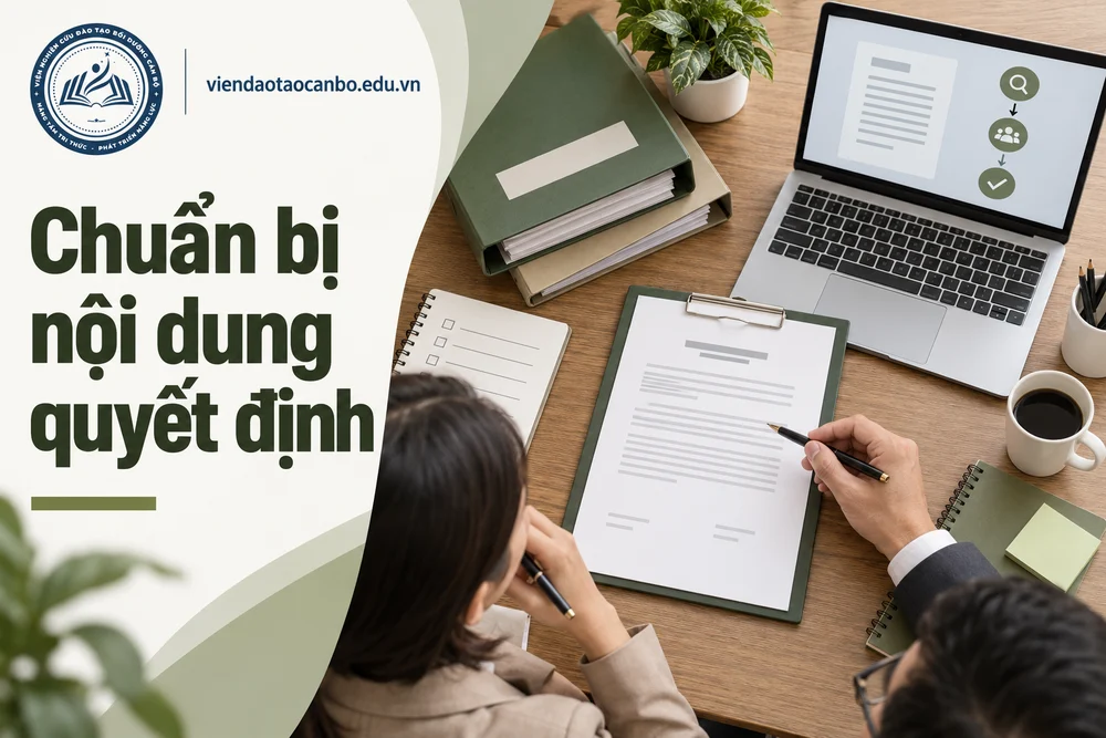 Chuẩn bị nội dung quyết định