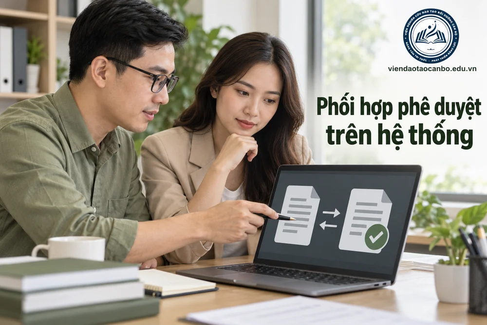 Phối hợp phê duyệt trên hệ thống