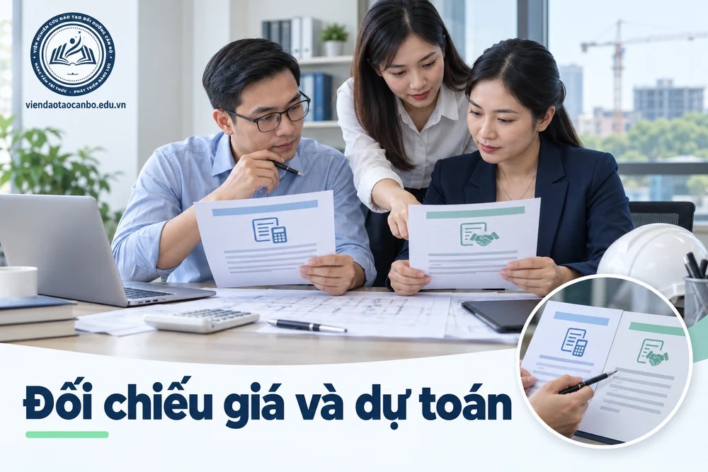 Đối chiếu giá và dự toán