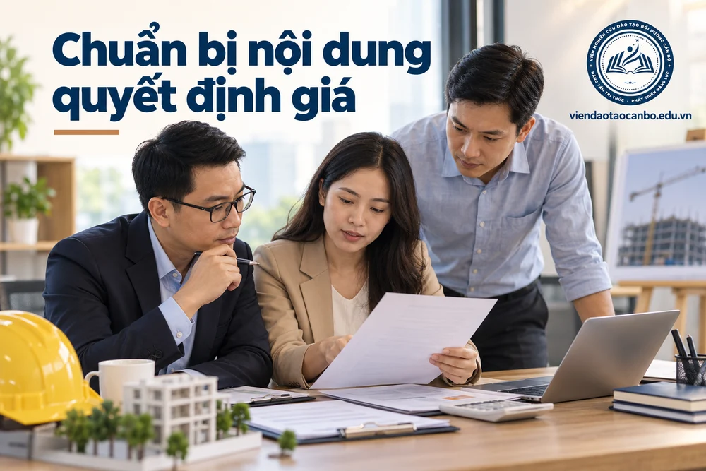 Chuẩn bị nội dung quyết định giá