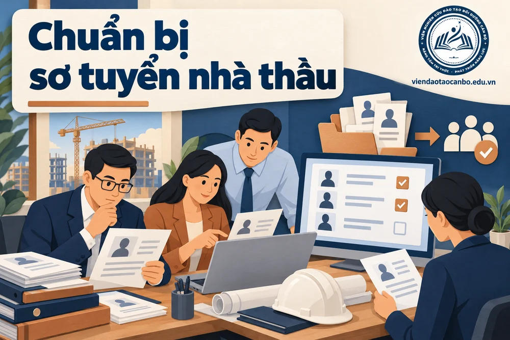 Chuẩn bị sơ tuyển nhà thầu