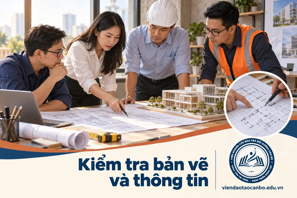 Kiểm tra bản vẽ và thông tin