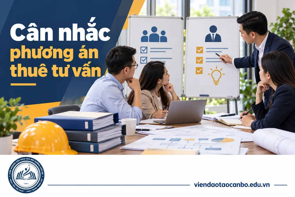 Cân nhắc phương án thuê tư vấn