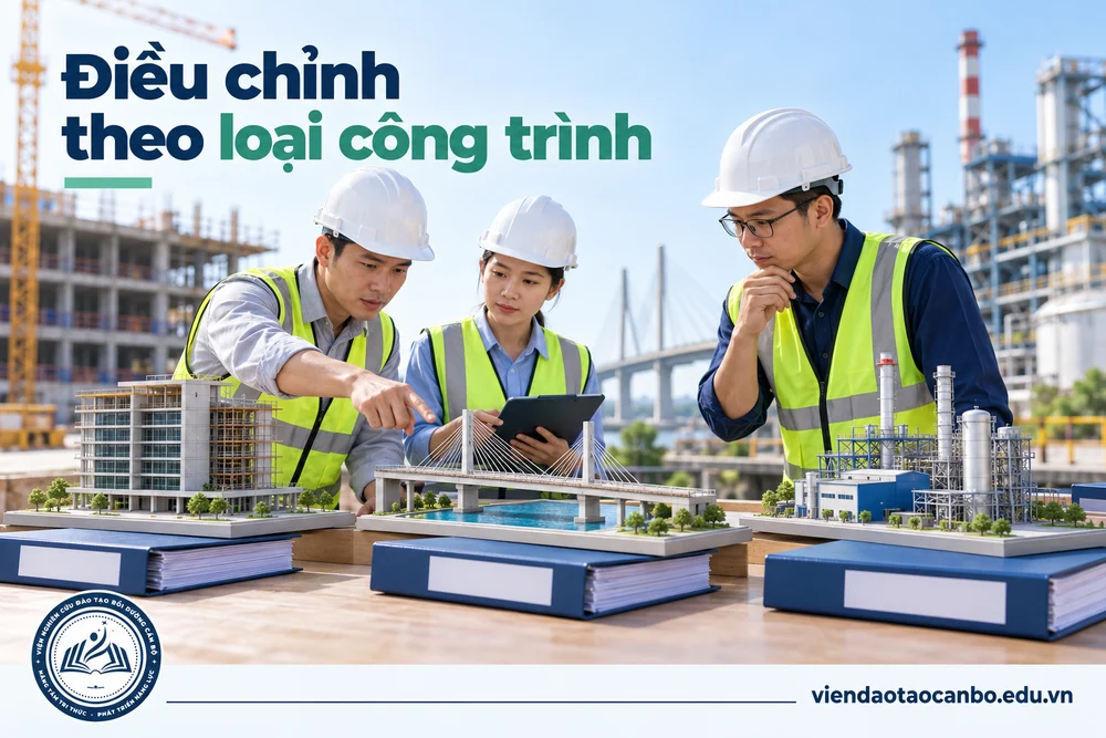 Điều chỉnh theo loại công trình