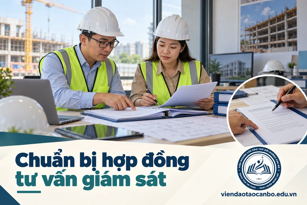 Hợp đồng tư vấn giám sát: nội dung bắt buộc, sản phẩm, loại hợp đồng, thời gian, thương thảo, thanh lý