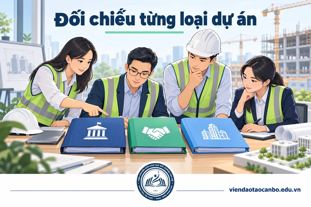 Đối chiếu từng loại dự án