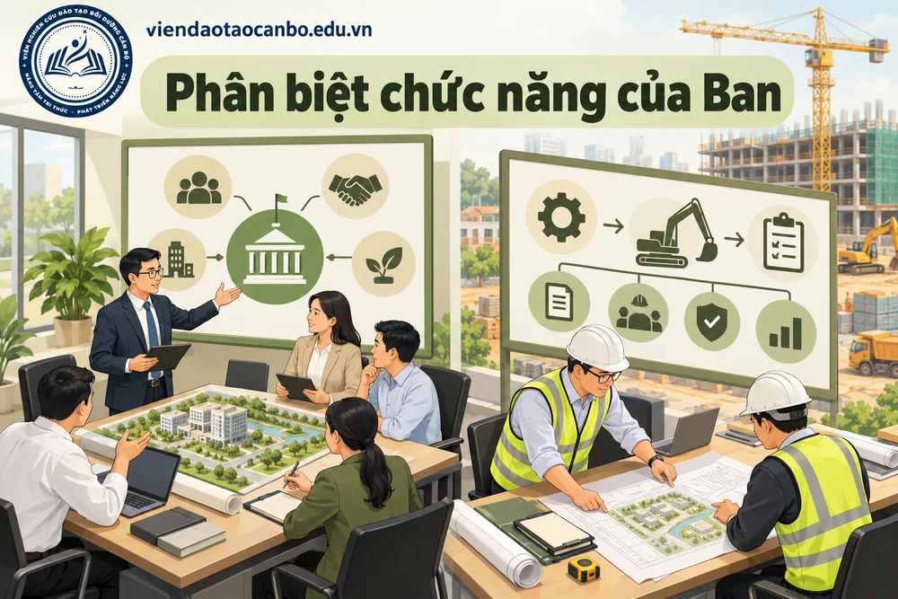 Phân biệt chức năng của Ban