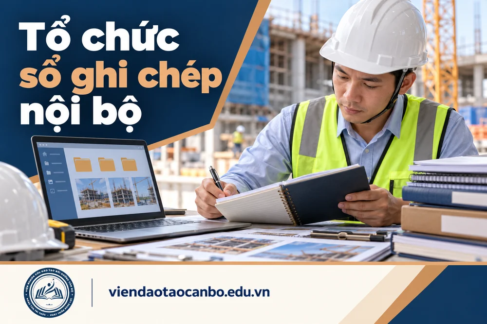Tổ chức sổ ghi chép nội bộ